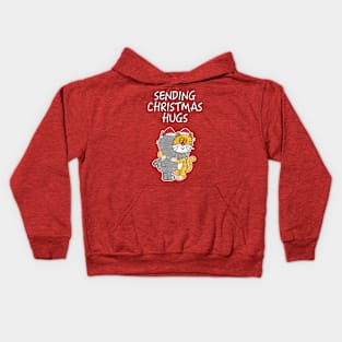 Sending Christmas Hugs Cats Lockdown Xmas 2020 Kids Hoodie